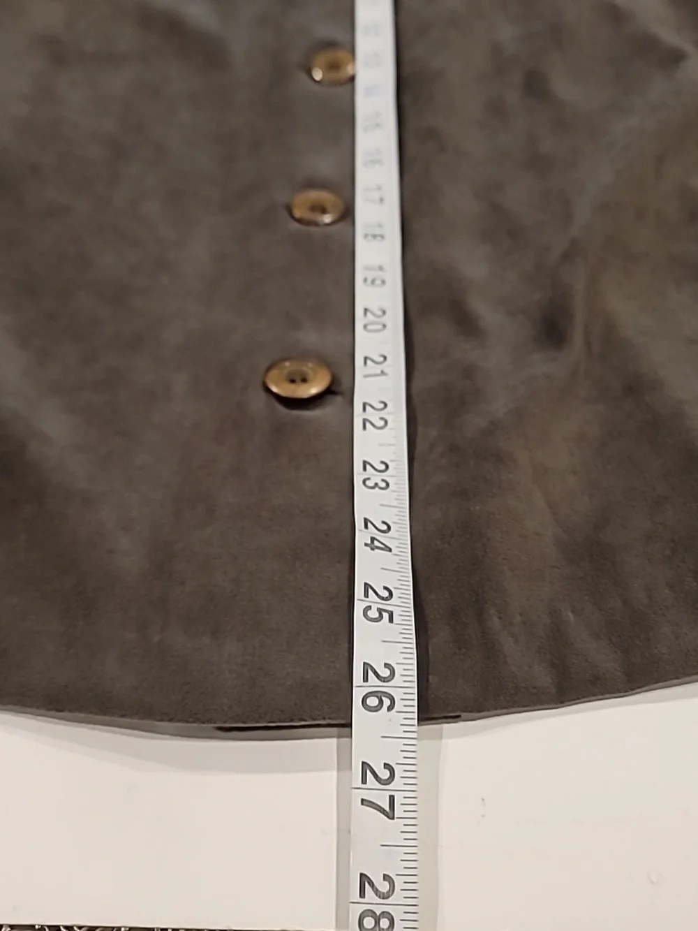 Briggs New York Faux Suede Shirt Jacket Moss Green Medium